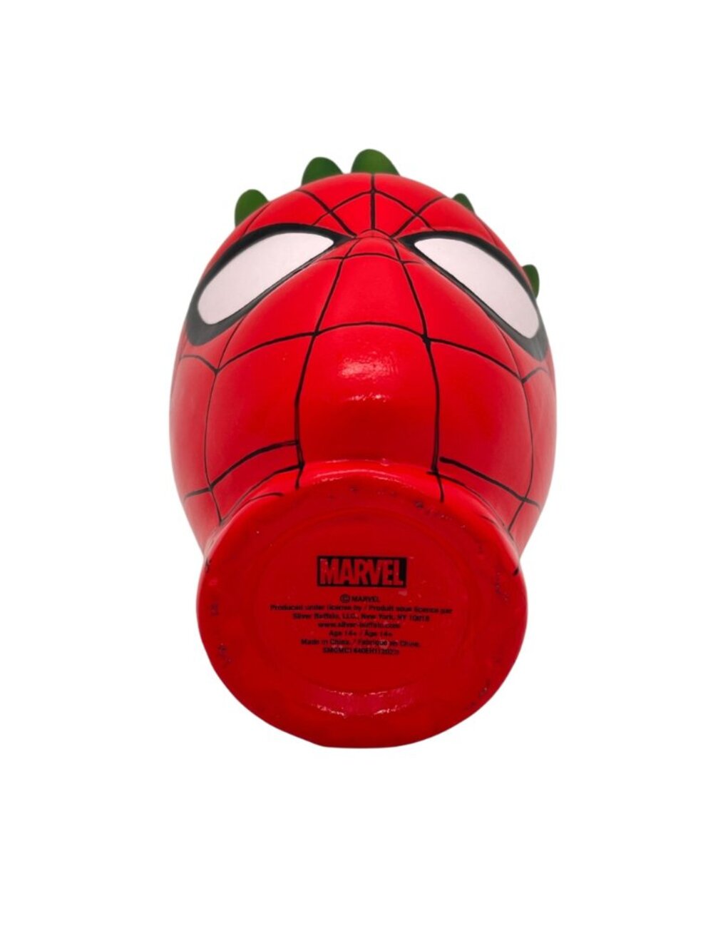 Spider-Man Planter Pot By Marvel Comics 5.5" Tall Artificial Succulent & Gravel - Picture 10 of 14